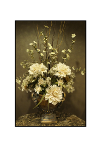 old fashioned flower arrangement